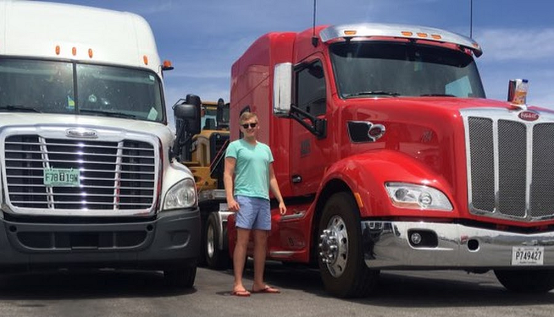 русский дальнобойщик в США